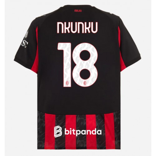 Dres AC Milan Christopher Nkunku #18 Domaci 2025-26 Kratak Rukav